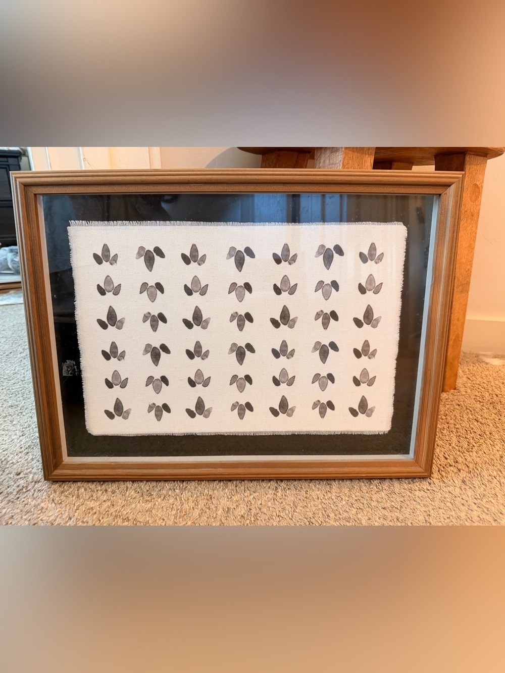 Hobby Lobby Framed Botanical Print in Brown and Black